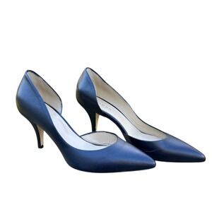 Hobbs London Black Leather D'Orsay Pumps Heels US 8.5 EU 38.5